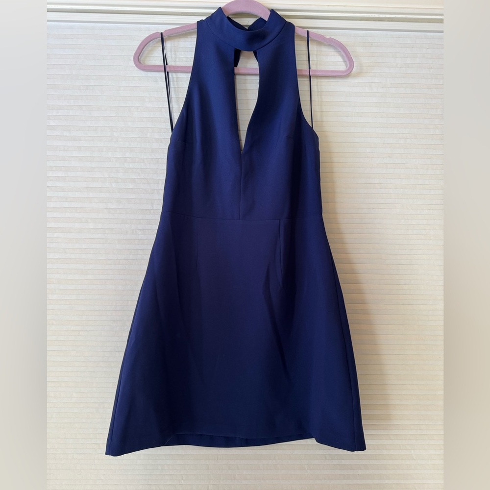 Express Deep Blue Backless Dress